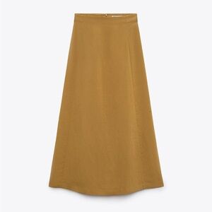 Linen Blend Midi-skirt